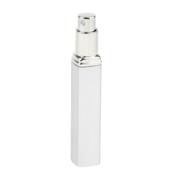 Mini 10 ml aluminiowa pusta butelka na perfumy w sprayu podróżnym, srebrna