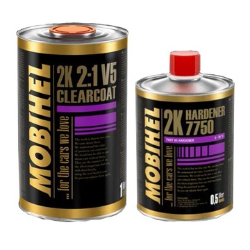LAKIER BEZBARWNY MOBIHEL V5 + UTWARDZACZ 7700 STANDARD 1,5L
