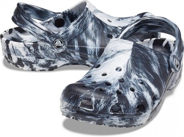 Męskie Buty Chodaki Klapki Crocs Classic Marbled 206867 Clog 46-47