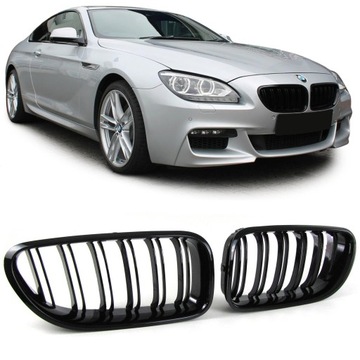 GRILL NERKI ATRAPA BMW F06 F12 F13 CZARNY POŁYSK