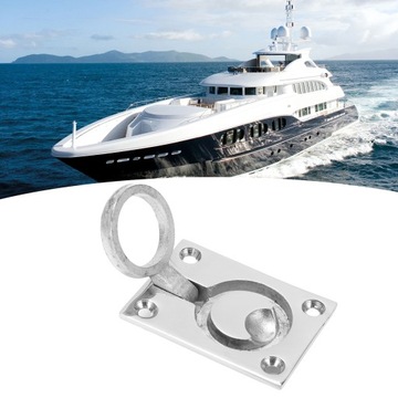 62x44mm Kwadratowe uchwyty z pierścieniem do ciągnięcia łodzi. Akcesoria do