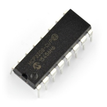 Przetwornik A/C MCP3208-CI/P 12-bitowy 8-kanałowy