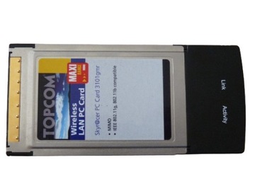 Karta do Laptopa WiFi WLAN Topcom 3101GMR 802.11g 56Mbps PCMCIA Gwarancja