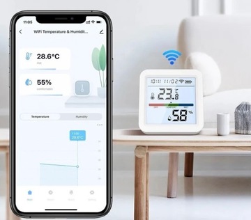 Умный датчик температуры и влажности Tuya WIFI