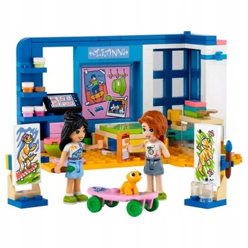 LEGO FRIENDS КОМНАТА ЛИАНН ИЗ ХАРТЛЕЙКА-АМФИБИИ-ГЕККОНА