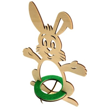 Подставка для яиц пасхального кролика — гравировка имени бесплатно!