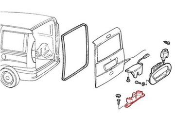 ЗАЩЕЛКА ЗАДНЕГО НИЖНЕГО ЗАМКА FIAT DOBLO I 01-