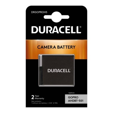 AKUMULATOR BATERIA DURACELL AHDBT-501 AJBAT-001 DO GoPro HERO 7 6 5 1250MAH