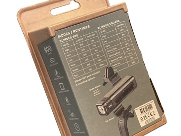 КОМПЛЕКТ ВЕЛОСИПЕДНЫХ ФАР KNOG BLINDER PRO 900 USB-C + KNOG SQUARE REAR 100 лм