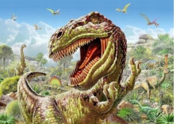 Malowanie Po Numerach Dinozaur T-Rex Paszcza
