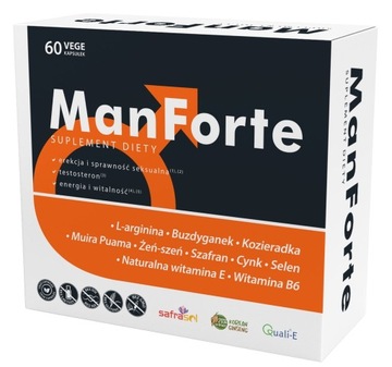 Aliness ManForte dla mężczyzn TESTOSTERON, ENERGIA