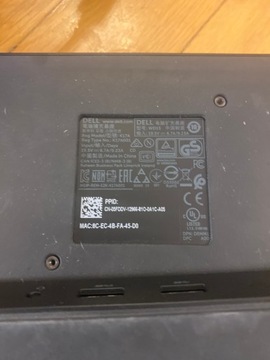 Stacja dokująca Dell WD15 ucięty kabel