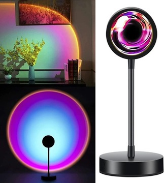 LAMPA ATMOSFERYCZNA STOŁOWA ZACHÓD SŁOŃCA SUNSET LIGHT NA USB