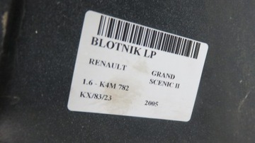 BLATNÍK LEVÝ PŘEDNÍ RENAULT GRAND SCENIC II OV369