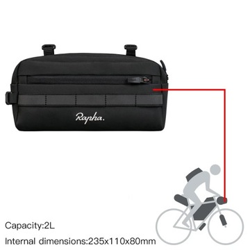 Rapha Bike Handlebar Bag Bicycle Front Bag Shoulder Bag Storage Bag with