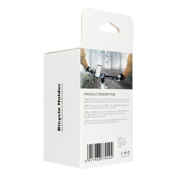 Зажимной велосипедный держатель ПРЕМИУМ на руль велосипеда, самоката или самоката