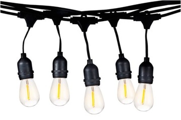girlanda lampki ogrodowe 15m 15E27 sieciowe sznur