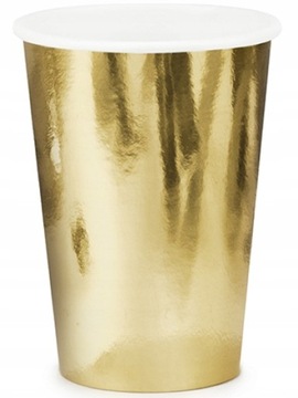 НАБОР БУМАЖНЫХ ТАРЕЛОК И ЧАШЕК РОЗОВОГО ЗОЛОТА