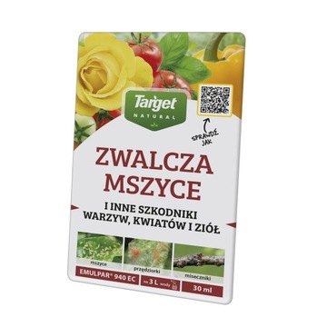 EMULPAR 940 EC 30ML ZWALCZAJĄCY SZKODNIKI ROŚLIN MSZYCE PRZĘDZIORKI TARGET