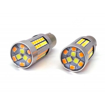 P21/5W, BAY15D LED 12V CANBUS бело-оранжевый