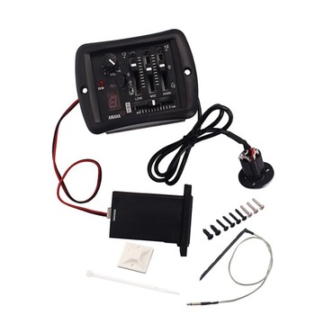 YMH03 4-pasmowy korektor dźwięku przedwzmacniacz gitary akustycznej przetwornik piezoelektryczny regulacja głośności