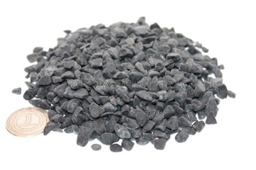 Czarny drobny otoczak ogrodowy Nero Ebano 24kg 4-8