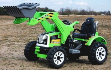 АККУМУЛЯТОРНЫЙ ТРАКТОР 12 В С ПОДВИЖНЫМ ЭКСКАВАТОРОМ 2x45 Вт