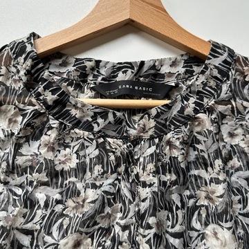 ZARA Piekna Bluzka Tunika Jedwab XL ( M - L )