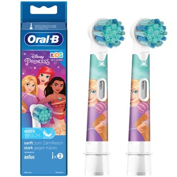 2x KOŃCÓWKI ORAL-B KIDS EB10 KSIĘŻNICZKI DZIECI