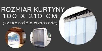 Kurtyna paskowa PCV kurtyny folia zasłona drzwiowa