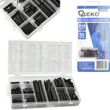 ПРУЖИННЫЕ ШТИФТЫ ВТУЛКИ ЦАНГАЛЬНЫЕ MIX 315el НАБОР