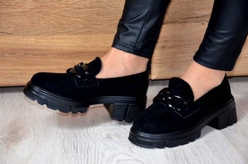 ЗАМЕЧАТЕЛЬНЫЕ ЖЕНСКИЕ МОКАСИНЫ НА ЦЕПИ, ПОВСЕДНЕВНАЯ КОЖА, ОБУВЬ ИТАЛИЯ, ОРИГИНАЛЬНЫЙ СТИЛЬ