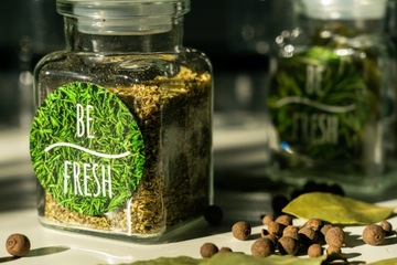 Наклейки на банки-контейнеры для специй, 12 шт.