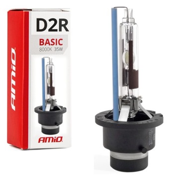 Żarnik Żarówka Xenon D2R AMiO Basic 85V 35W 8000K / Alkotest w zestawie !