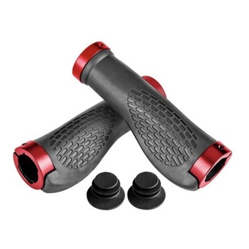 Ergonomiczne Gripy Black+Red do Hulajnogi Elektrycznej