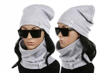 MAJKA KOMPLET DAMSKI CZAPKA + KOMIN TUBA KOLORY