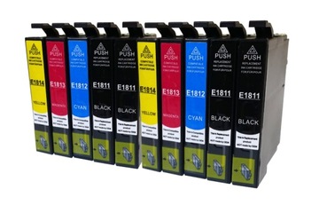 10x TUSZ DO EPSON T1811-14 XP405WH XP412 XP415