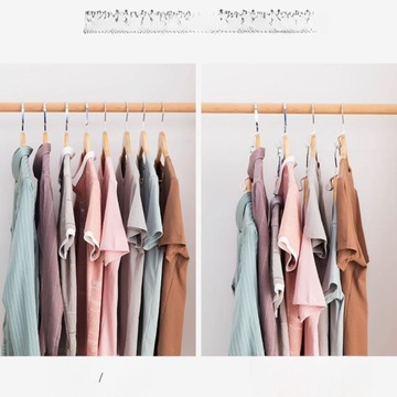 100 SZT. HACZYKI DO WIESZAKÓW DOMOWYCH HACZYKI ŁĄCZĄCE DO WIESZAKÓW SPACE SAVIN