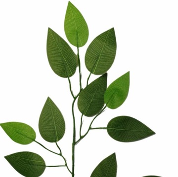 LEAF LEAVES БОЛЬШАЯ ПЛОТНАЯ ИСКУССТВЕННАЯ Ветка для центрального украшения трехветвевого фикуса Бенджамина