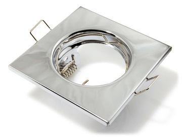 OPRAWA HALOGENOWA SUFITOWA PODTYNKOWA STAŁA CHROM