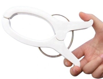 DUŻY MOCNY KLIPS SPINACZ KLAMRA DO RĘCZNIKÓW LEŻAKÓW POŚCIELI BIAŁY 16 cm