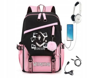 РЮКЗАК ДЛЯ ШКОЛЫ СРЕДА USB А4 БОЛЬШИЕ ВЫКРОЙКИ