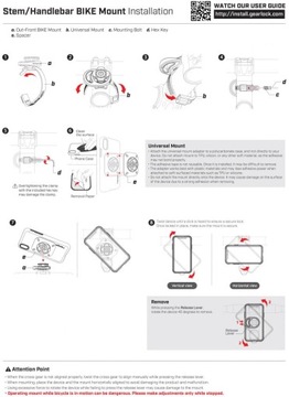 SPIGEN GEARLOCK MS100 - ДЕРЖАТЕЛЬ ДЛЯ ВЕЛОСИПЕДНОГО ТЕЛЕФОНА
