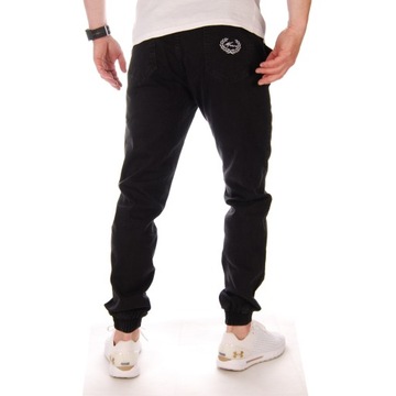 MORO SPORT Spodnie Joggery LAUR POCKET Czarne / L