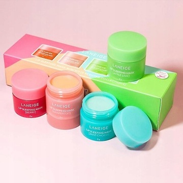 4pcs Lip Sleeping Mask Mini Kit 4 Scented