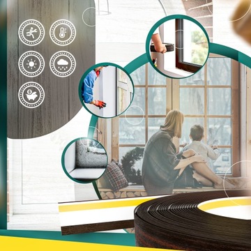 Полоса малярная МАХАГОНОВАЯ полоса 30мм для окон ПВХ 15мб