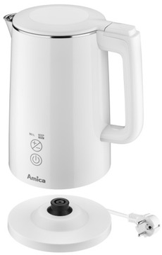 Электрочайник Amica KF 6011 1,5л 2200 Вт Strix LED дисплей Белый