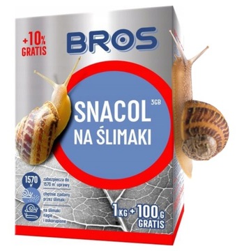 Granulat zwalczający ślimaki Snacol 3GB 1kg +100g BROS