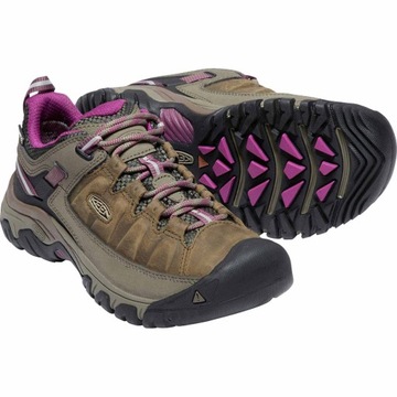 Damskie buty trekkingowe Keen TARGHEE III WP W weiss/boysenberry|40 EU