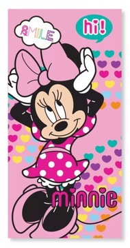 MYSZKA MINNIE Duży Ręcznik 70 x 137 Microfibra Plażowy Kąpielowy DISNEY